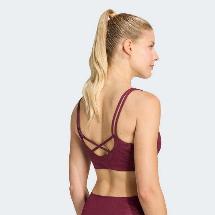 adidas adidas All Me Essentials Grafik Sport-BH, BH Damen - Maroon - 2 | SportScheck