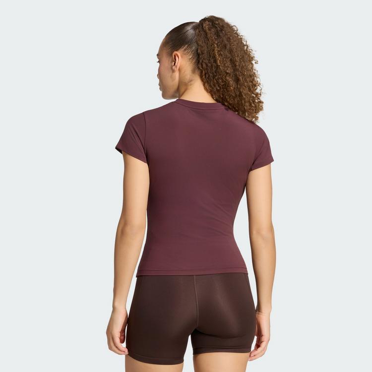 adidas adidas 3-STREIFEN STUDIO BABY T-SHIRT Funktionsshirt Damen - Aurora Ruby - 1 | SportScheck