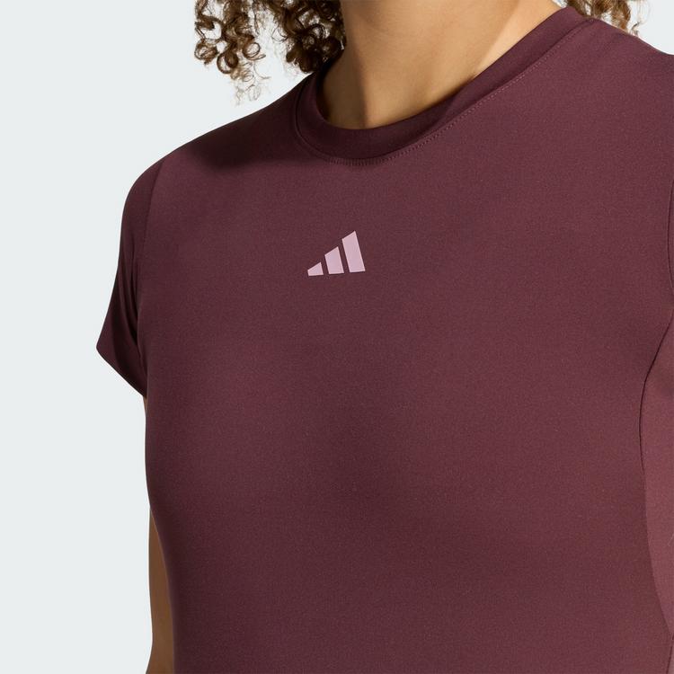 adidas adidas 3-STREIFEN STUDIO BABY T-SHIRT Funktionsshirt Damen - Aurora Ruby - 0 | SportScheck