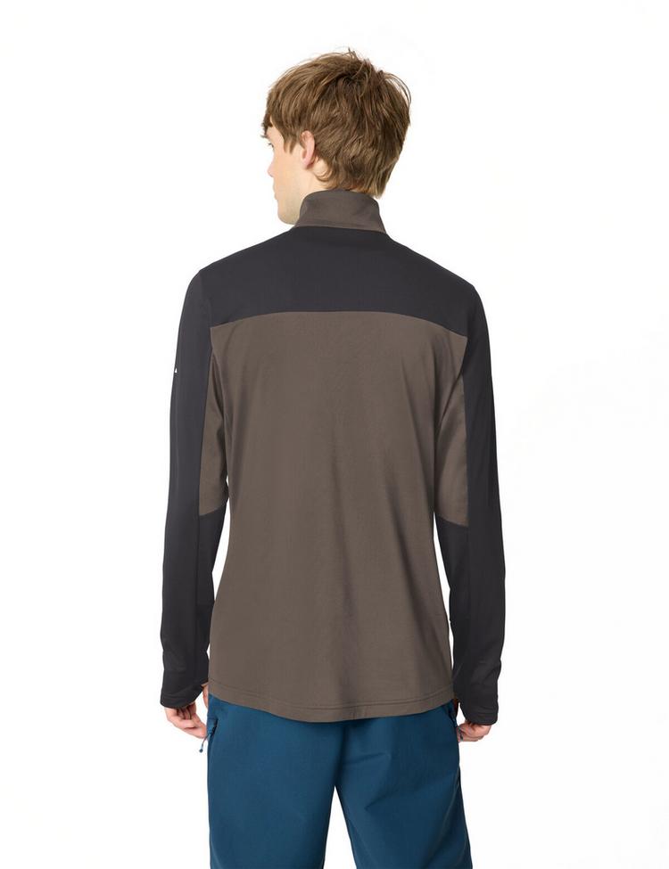 VAUDE VAUDE Men's Livigno Halfzip II Sweatshirt Herren - black/deer brown - 1 | SportScheck