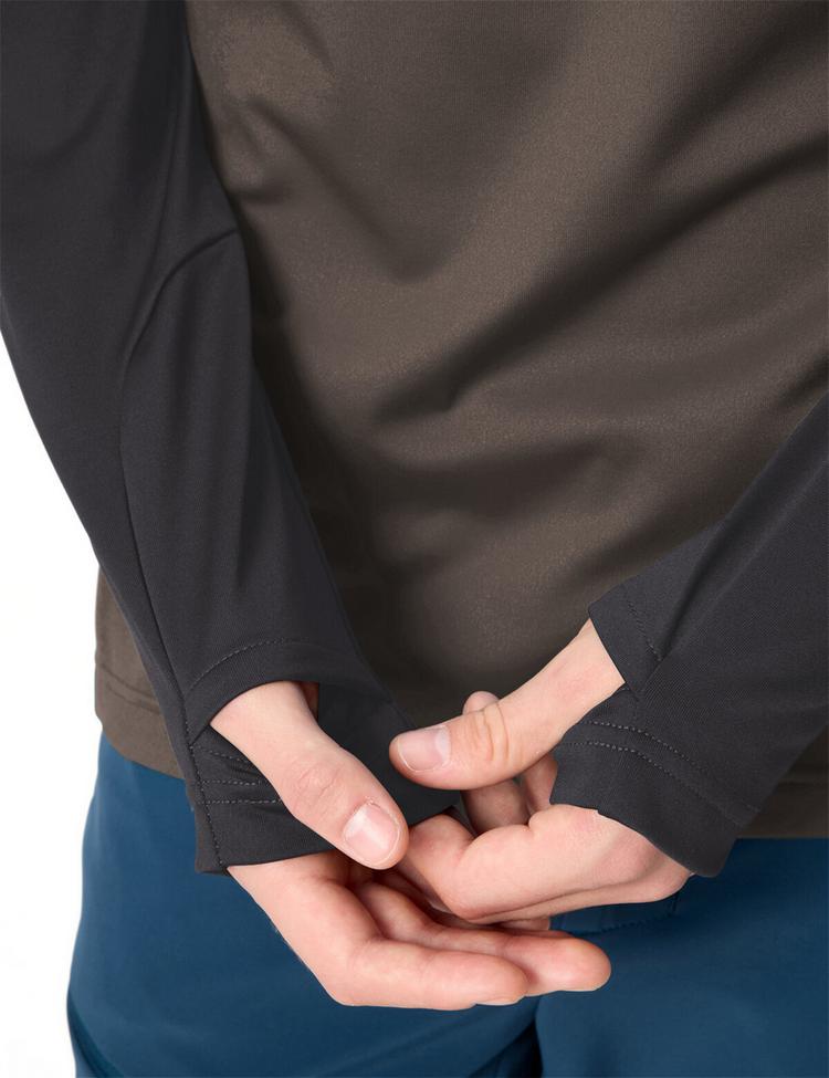 VAUDE VAUDE Men's Livigno Halfzip II Sweatshirt Herren - black/deer brown - 0 | SportScheck