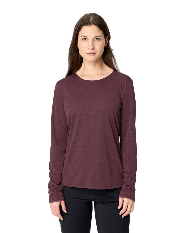 VAUDE VAUDE Women's Essential LS T-Shirt T-Shirt Damen - ruby dusk - 0 | SportScheck