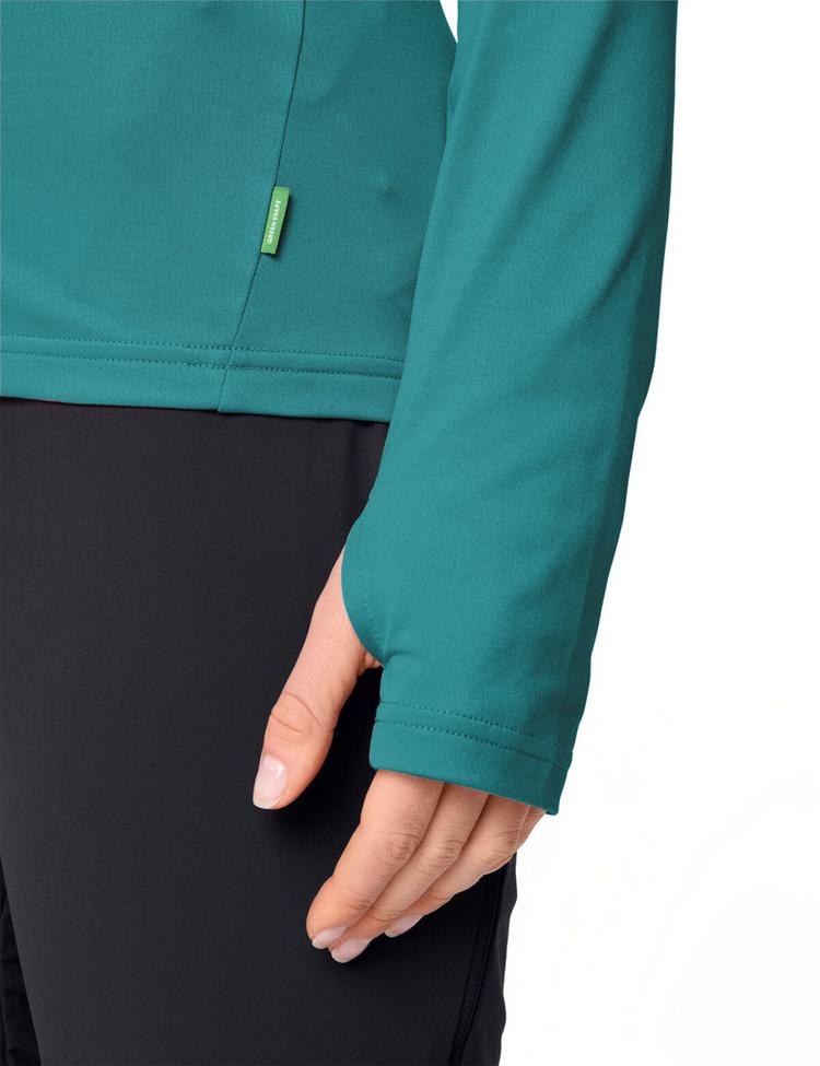VAUDE VAUDE Women's Livigno Halfzip II Sweatshirt Damen - fjord green - 0 | SportScheck
