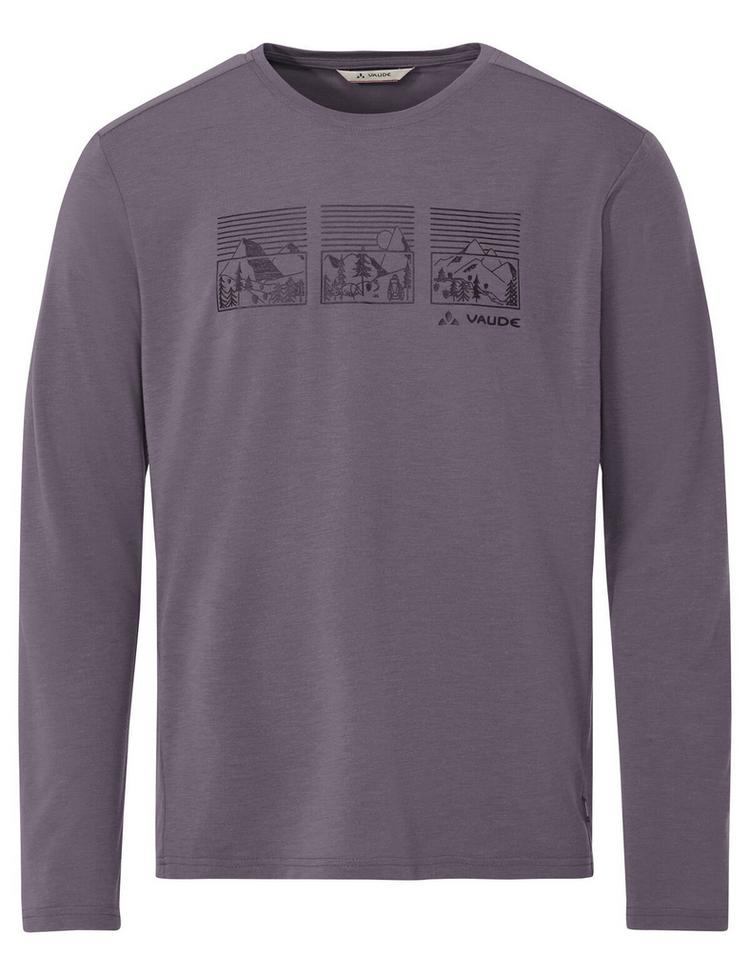 VAUDE VAUDE Men's Rosemoor LS T-Shirt III T-Shirt Herren - purple ash - 0 | SportScheck