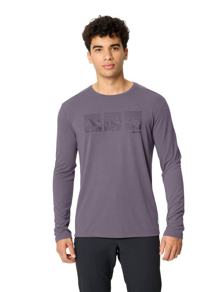 VAUDE VAUDE Men's Rosemoor LS T-Shirt III T-Shirt Herren - purple ash - 0 | SportScheck