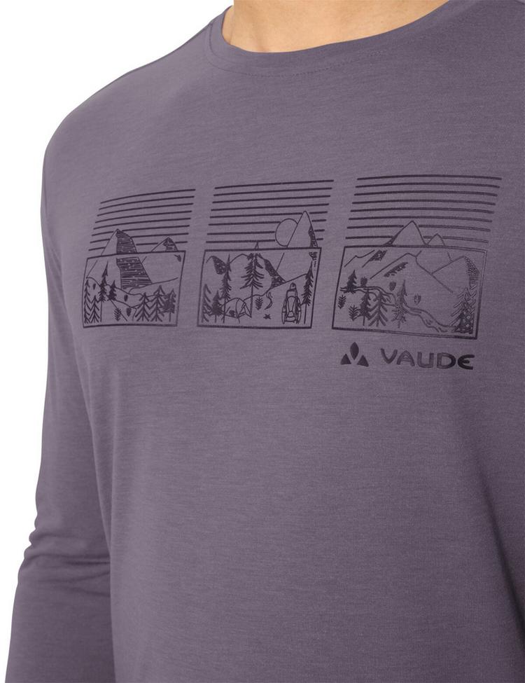 VAUDE VAUDE Men's Rosemoor LS T-Shirt III T-Shirt Herren - purple ash - 0 | SportScheck
