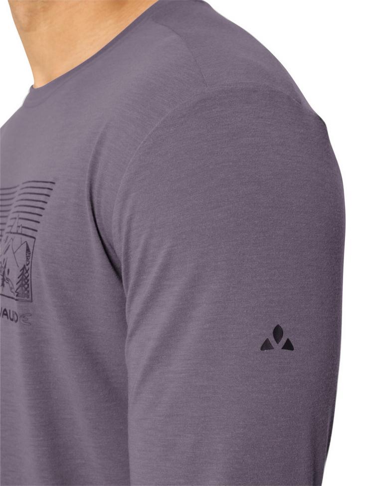 VAUDE VAUDE Men's Rosemoor LS T-Shirt III T-Shirt Herren - purple ash - 1 | SportScheck