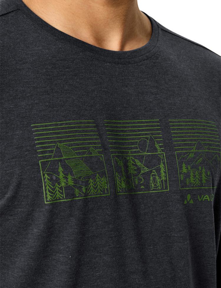 VAUDE VAUDE Men's Rosemoor LS T-Shirt III T-Shirt Herren - black/thyme - 0 | SportScheck