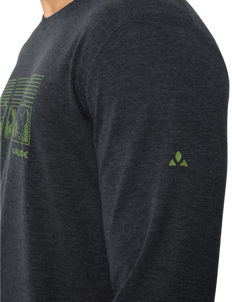 VAUDE VAUDE Men's Rosemoor LS T-Shirt III T-Shirt Herren - black/thyme - 1 | SportScheck