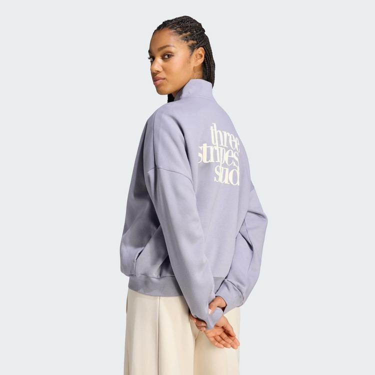 adidas adidas 3-STREIFEN STUDIO TRACK TOP Trainingsanzug Damen - Slate - 1 | SportScheck