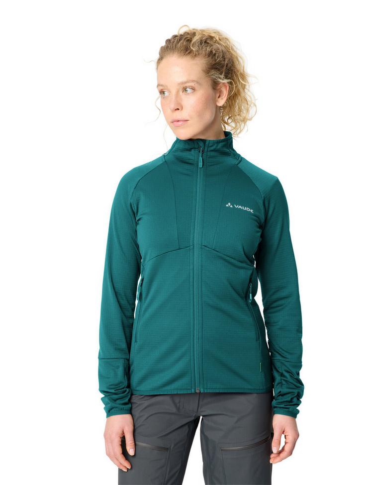 VAUDE VAUDE Women's Monviso Fleece FZ Jacket II Outdoorjacke Damen - fjord green - 0 | SportScheck
