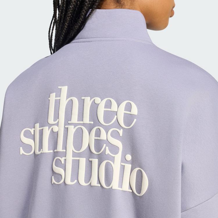 adidas adidas 3-STREIFEN STUDIO TRACK TOP Trainingsanzug Damen - Slate - 1 | SportScheck