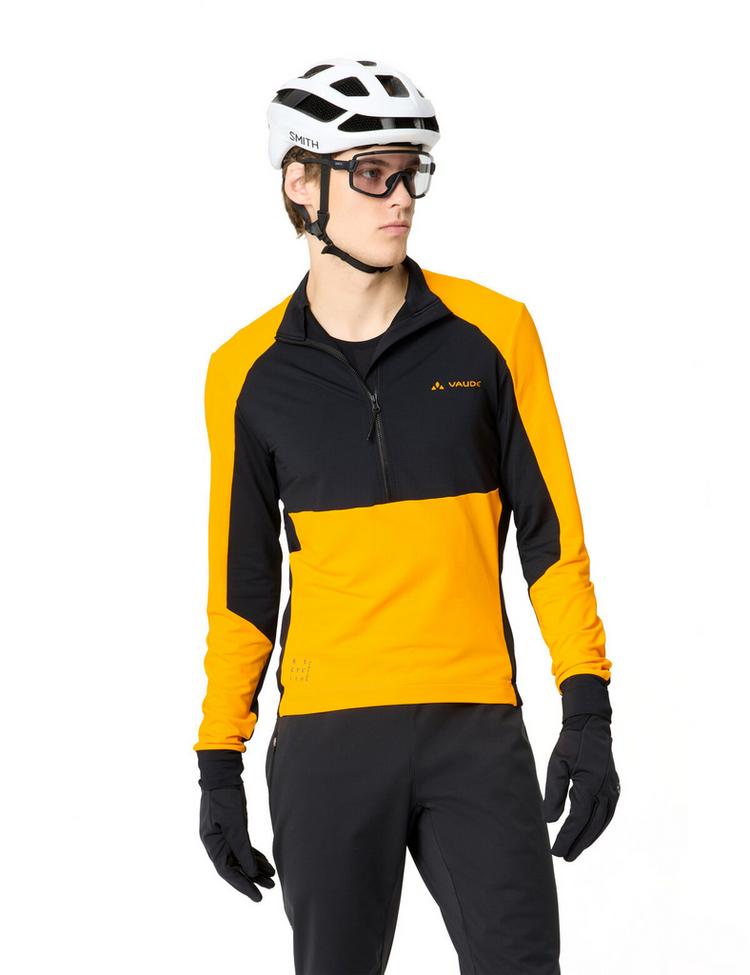 VAUDE VAUDE Men's Kuro Halfzip LS Tricot Trikot Herren - saffron - 2 | SportScheck
