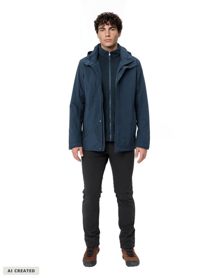 VAUDE VAUDE Men's Rosemoor 3in1 Jacket Doppeljacke Herren - dark sea - 6 | SportScheck