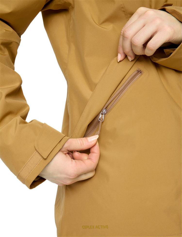 VAUDE VAUDE Women's Rosemoor 3in1 Jacket II Outdoorjacke Damen - peanut butter - 0 | SportScheck