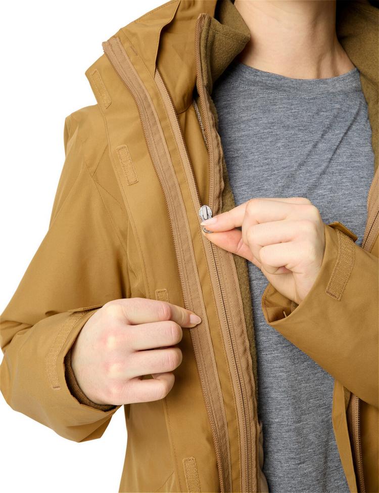 VAUDE VAUDE Women's Rosemoor 3in1 Jacket II Outdoorjacke Damen - peanut butter - 1 | SportScheck