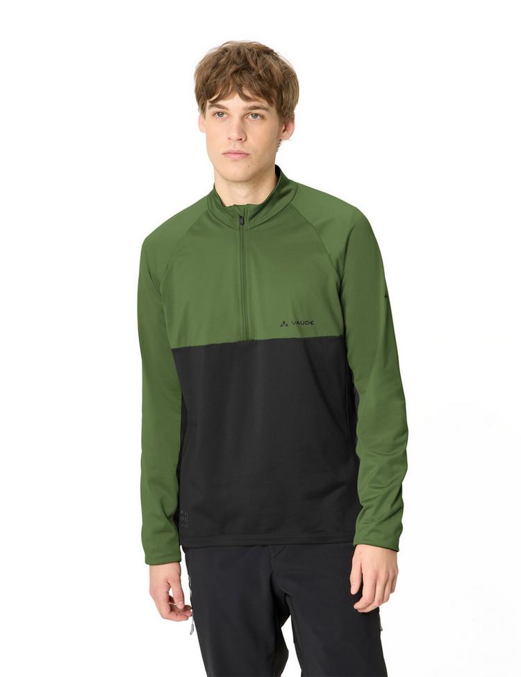 VAUDE VAUDE Men's Qimsa Halfzip LS Shirt T-Shirt Herren - thyme - 0 | SportScheck
