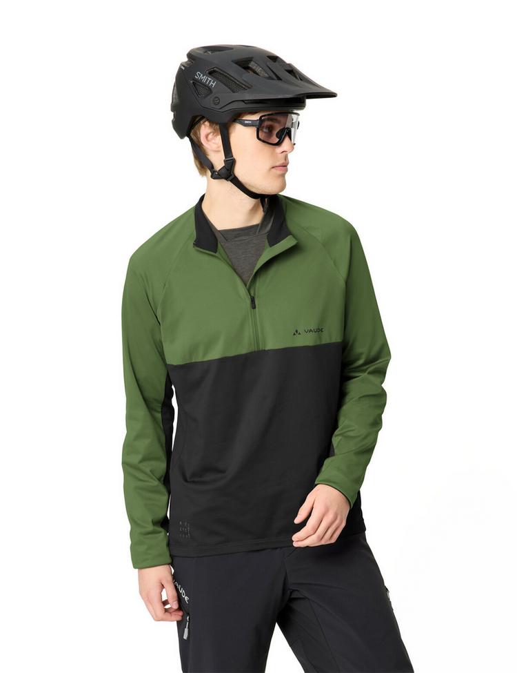 VAUDE VAUDE Men's Qimsa Halfzip LS Shirt T-Shirt Herren - thyme - 2 | SportScheck