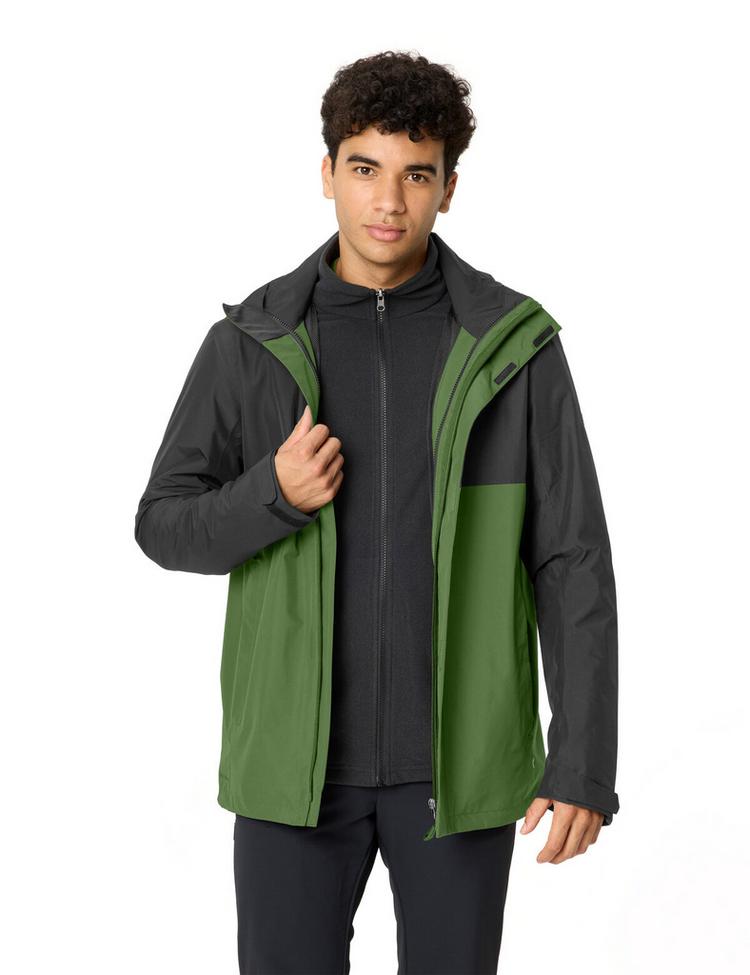 VAUDE VAUDE Men's Rosemoor 3in1 Jacket Doppeljacke Herren - thyme - 4 | SportScheck