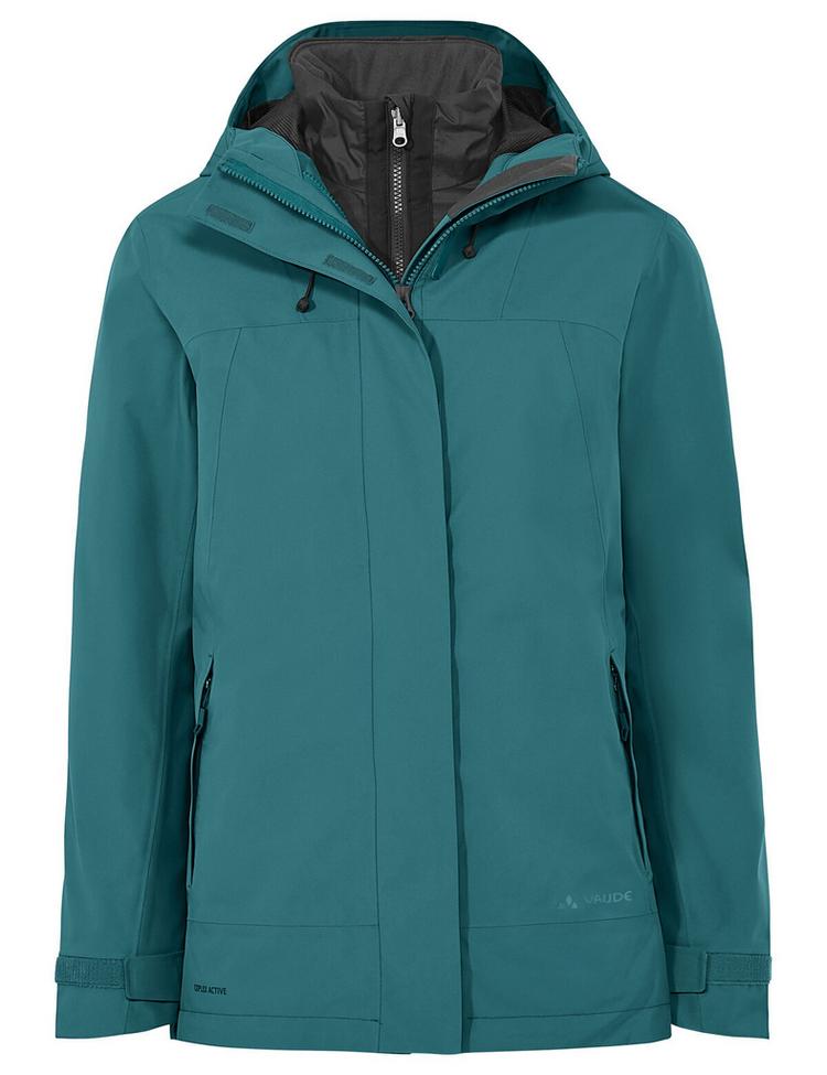 VAUDE VAUDE Women's Neyland 3in1 Jacket Outdoorjacke Damen - dark fjord green - 0 | SportScheck