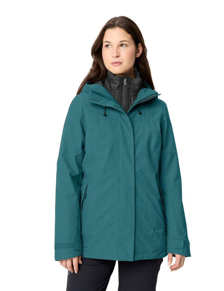 VAUDE VAUDE Women's Neyland 3in1 Jacket Outdoorjacke Damen - dark fjord green - 0 | SportScheck