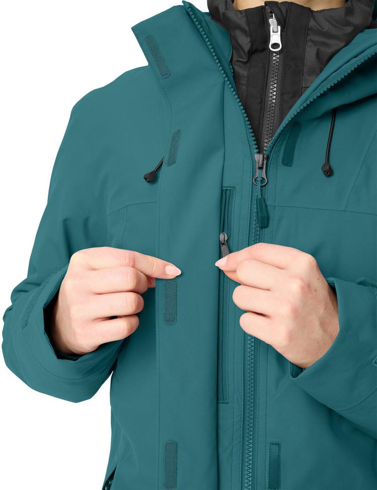 VAUDE VAUDE Women's Neyland 3in1 Jacket Outdoorjacke Damen - dark fjord green - 0 | SportScheck