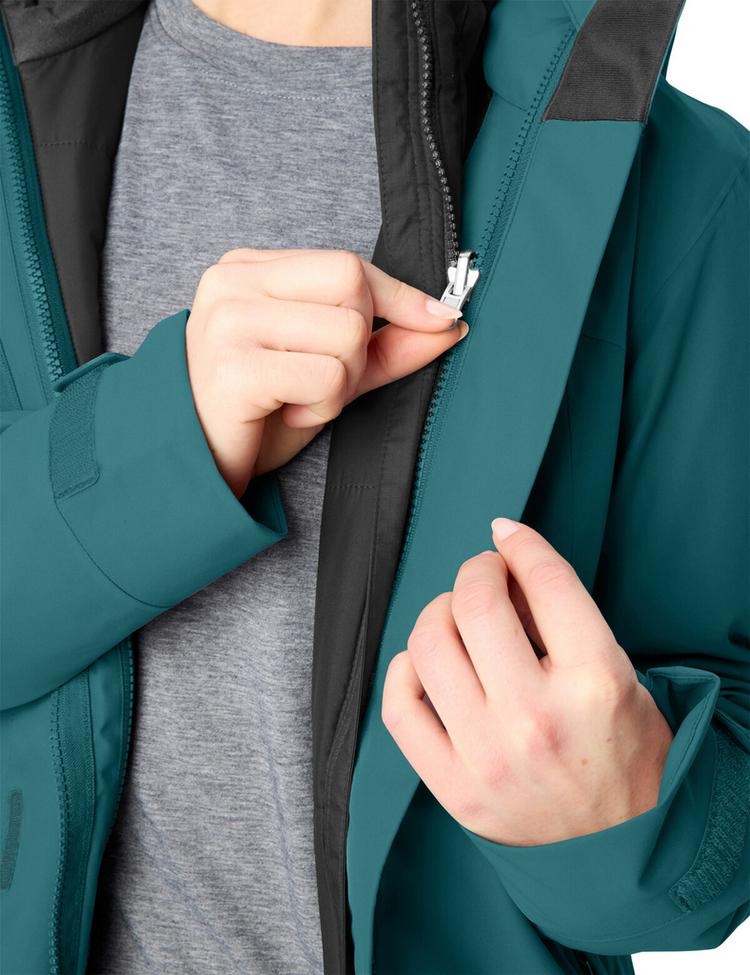 VAUDE VAUDE Women's Neyland 3in1 Jacket Outdoorjacke Damen - dark fjord green - 1 | SportScheck