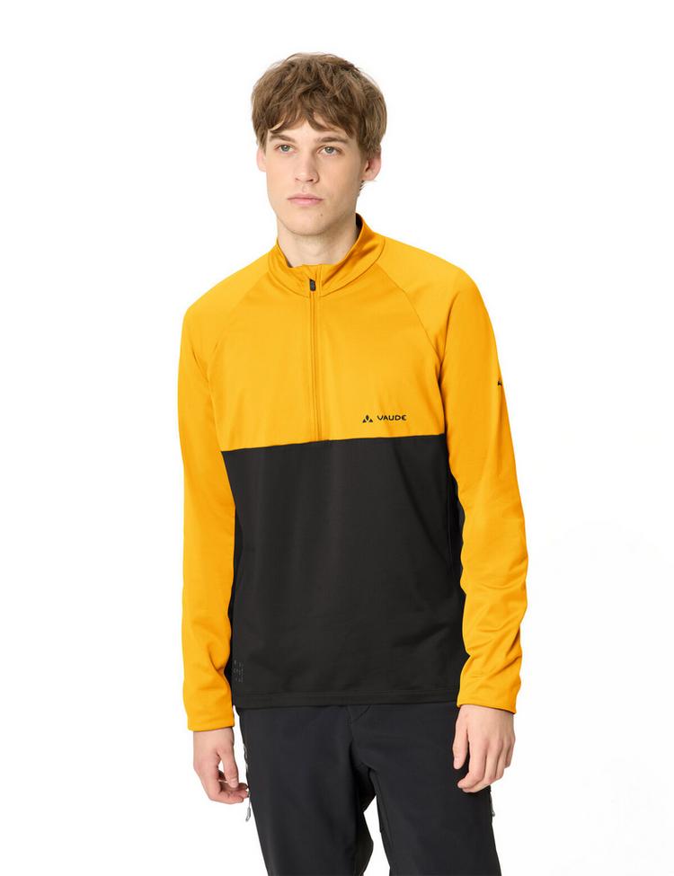 VAUDE VAUDE Men's Qimsa Halfzip LS Shirt T-Shirt Herren - saffron - 0 | SportScheck