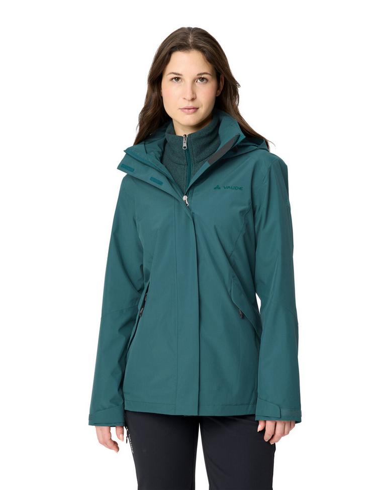 VAUDE VAUDE Women's Rosemoor 3in1 Jacket II Outdoorjacke Damen - dark fjord green - 0 | SportScheck