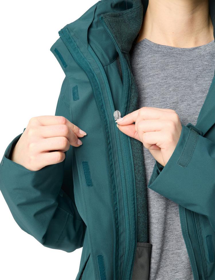 VAUDE VAUDE Women's Rosemoor 3in1 Jacket II Outdoorjacke Damen - dark fjord green - 1 | SportScheck
