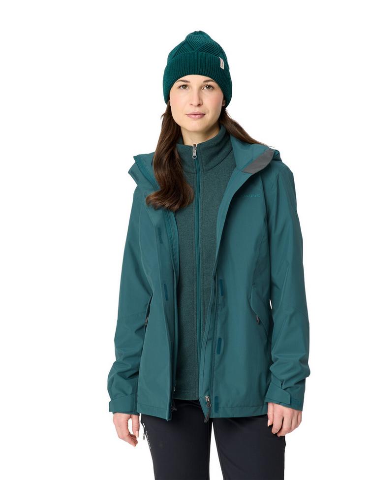 VAUDE VAUDE Women's Rosemoor 3in1 Jacket II Outdoorjacke Damen - dark fjord green - 4 | SportScheck