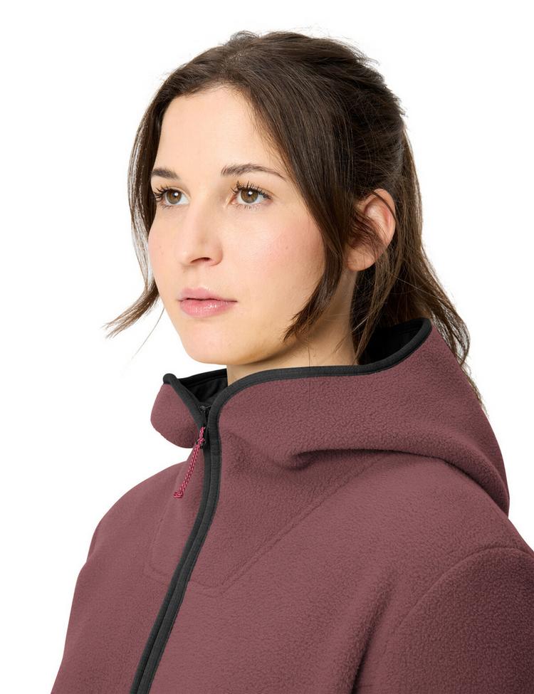 VAUDE VAUDE Women's Neyland Fleece Hoody II Outdoorjacke Damen - ruby dusk - 1 | SportScheck