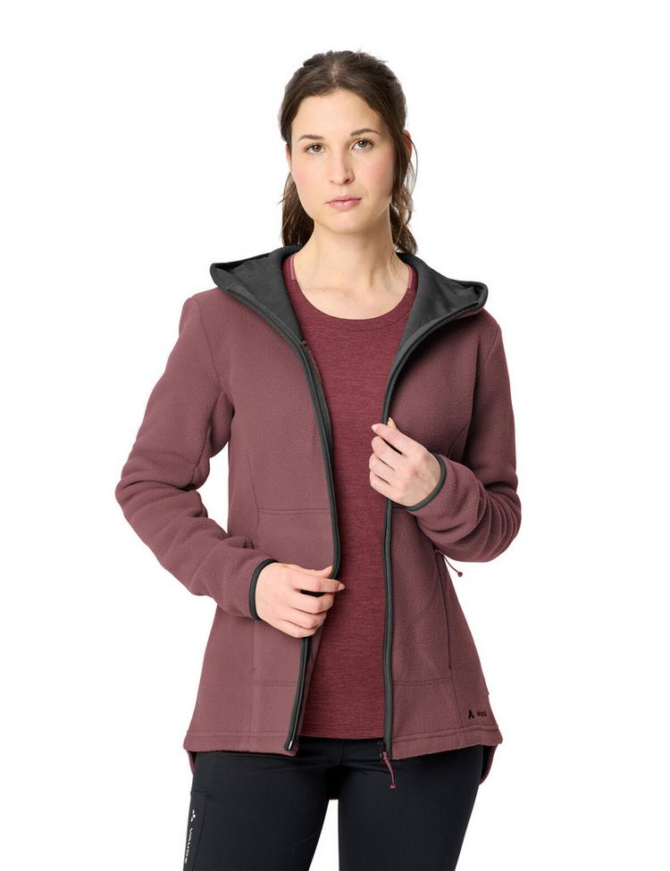 VAUDE VAUDE Women's Neyland Fleece Hoody II Outdoorjacke Damen - ruby dusk - 2 | SportScheck
