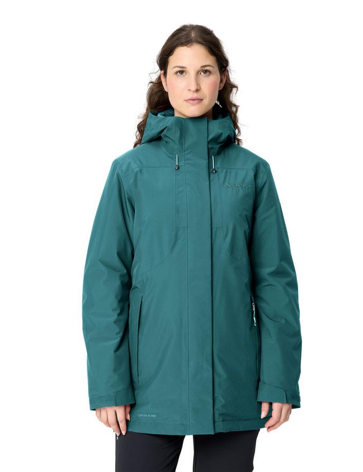 VAUDE VAUDE Women's Rosemoor Padded Parka Outdoorjacke Damen - dark fjord green - 0 | SportScheck