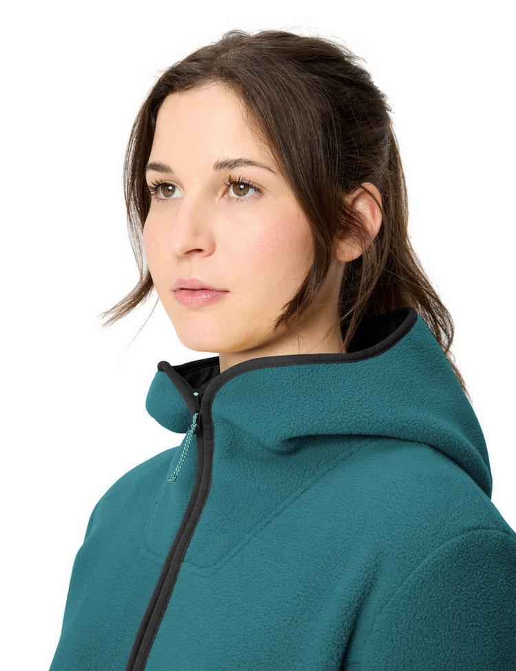 VAUDE VAUDE Women's Neyland Fleece Hoody II Outdoorjacke Damen - dark fjord green - 1 | SportScheck