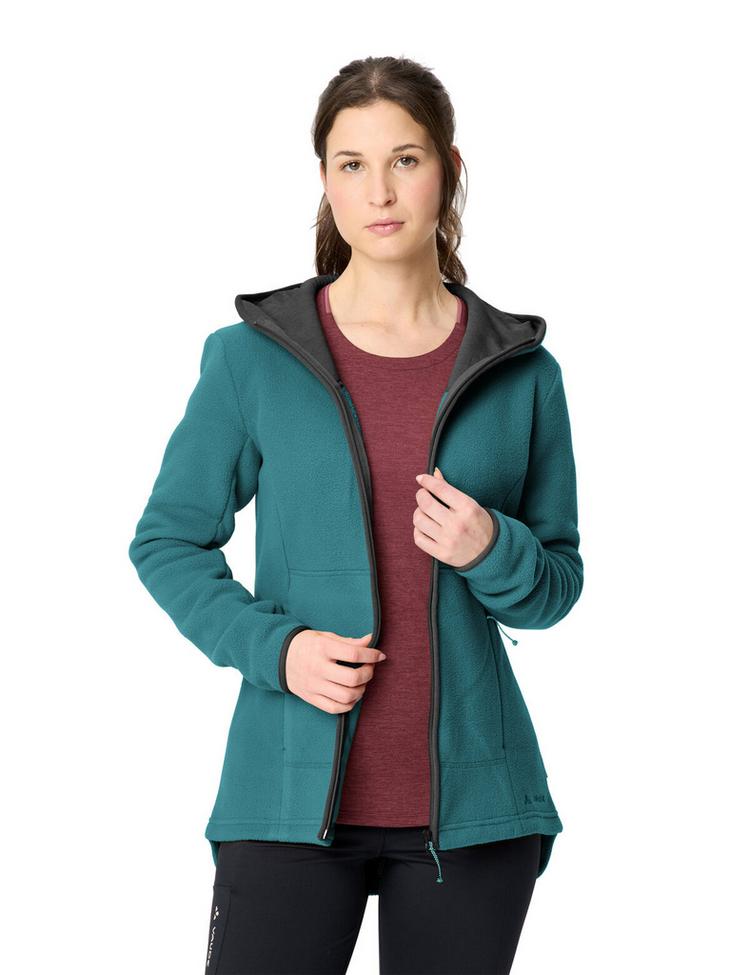 VAUDE VAUDE Women's Neyland Fleece Hoody II Outdoorjacke Damen - dark fjord green - 2 | SportScheck