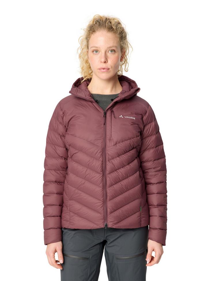 VAUDE VAUDE Women's Monviso Down Hooded Jacket Outdoorjacke Damen - ruby dusk - 0 | SportScheck