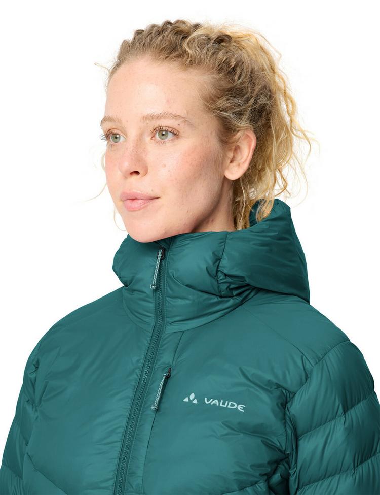 VAUDE VAUDE Women's Monviso Down Hooded Jacket Outdoorjacke Damen - dark fjord green - 1 | SportScheck
