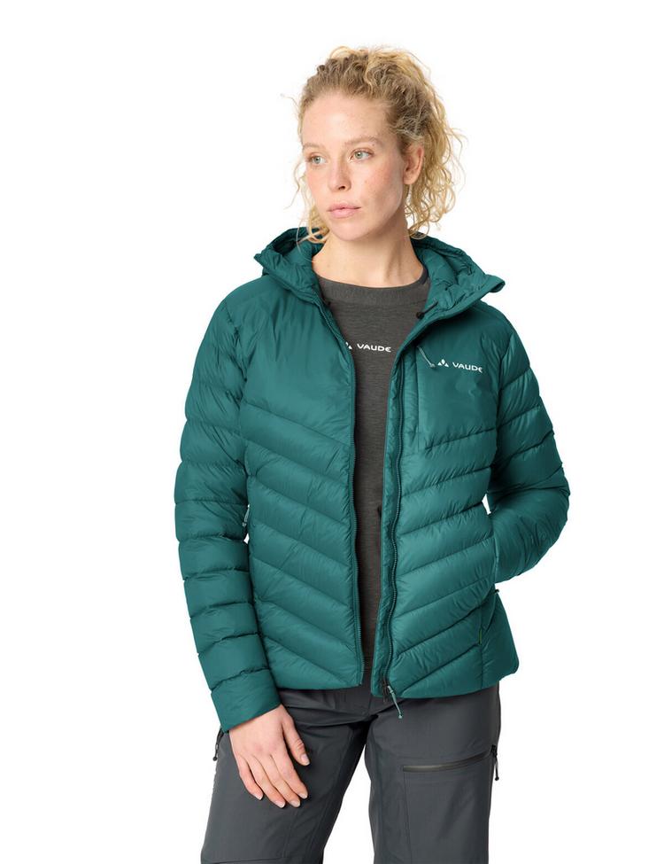 VAUDE VAUDE Women's Monviso Down Hooded Jacket Outdoorjacke Damen - dark fjord green - 2 | SportScheck