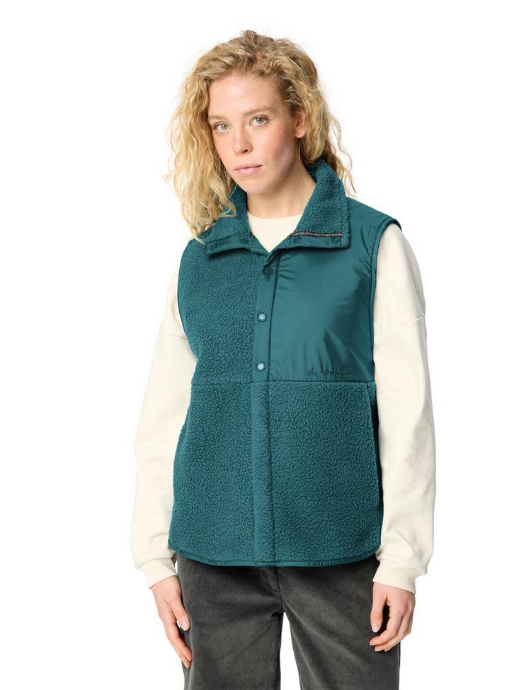 VAUDE VAUDE Women's Najun Fleece Vest Outdoorweste Damen - dark fjord green - 0 | SportScheck