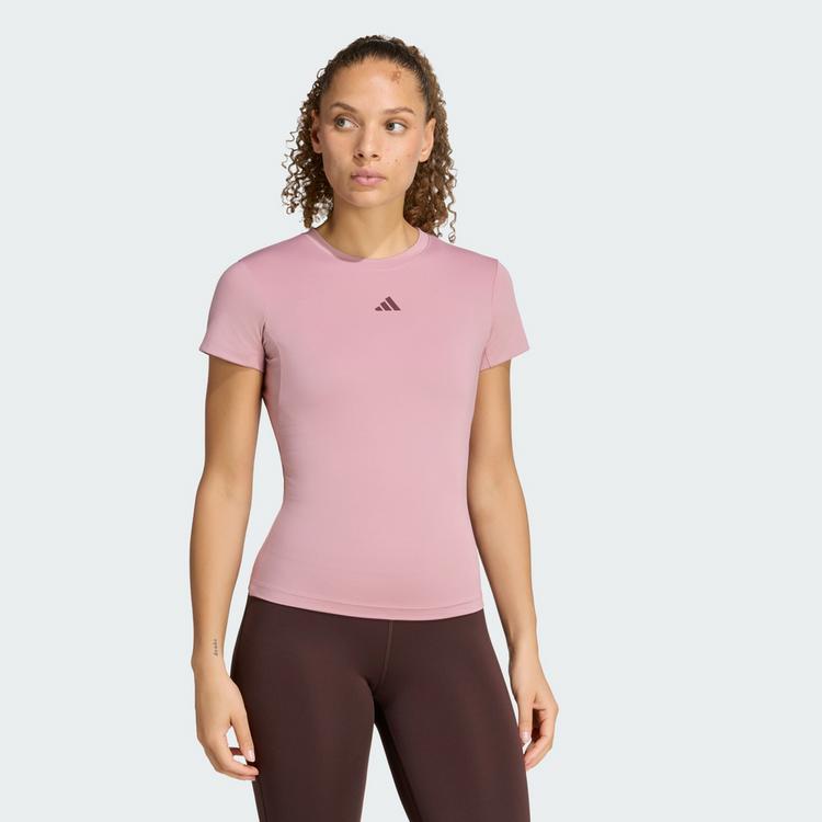 adidas adidas 3-STREIFEN STUDIO BABY T-SHIRT Funktionsshirt Damen - Magic Mauve - 0 | SportScheck