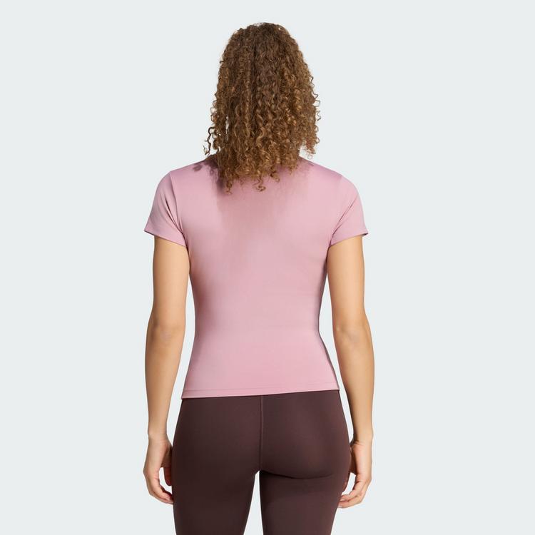adidas adidas 3-STREIFEN STUDIO BABY T-SHIRT Funktionsshirt Damen - Magic Mauve - 1 | SportScheck