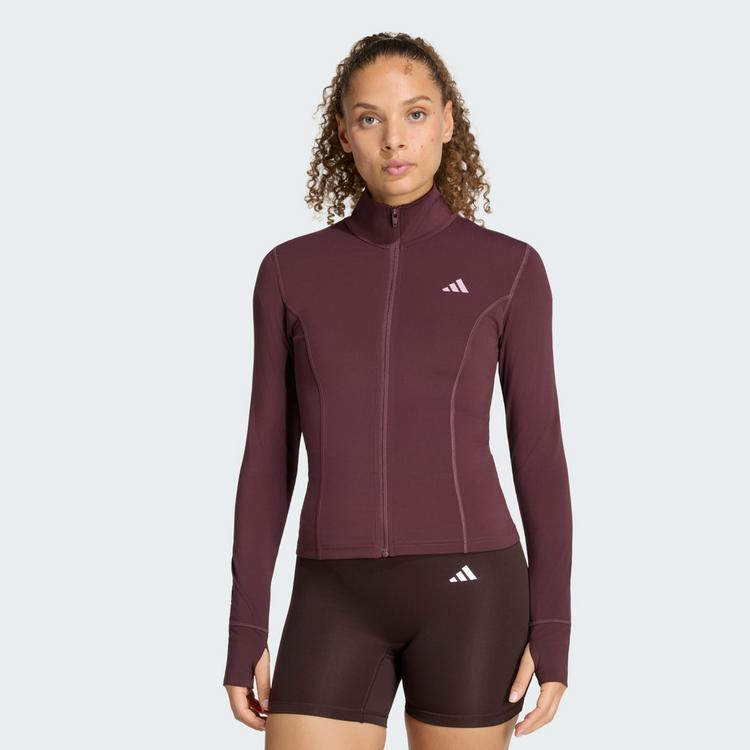 adidas adidas 3-STRIPES STUDIO Jacke mit Trainingsanzug Damen - Aurora Ruby - 0 | SportScheck
