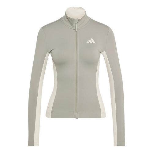 adidas Tempo 3-Streifen lang&auml;rmliges Radtrikot Funktionstop Damen