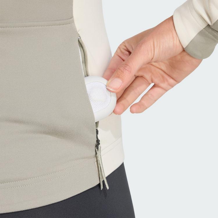 adidas adidas Tempo 3-Streifen lang&auml;rmliges Radtrikot Funktionstop Damen - Grey / Alumina - 1 | SportScheck