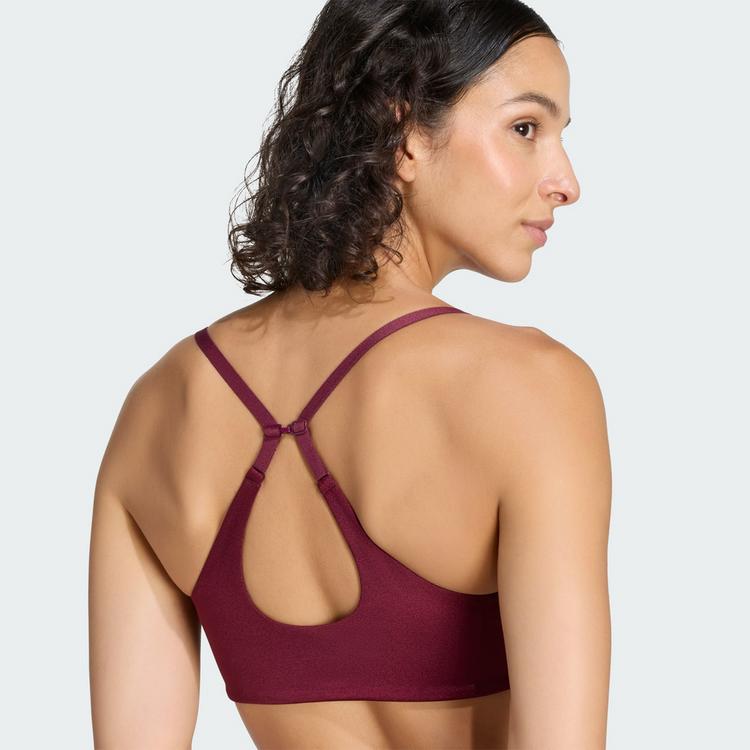 adidas adidas Optime Essentials Workout Shine BH mit BH Damen - Maroon - 2 | SportScheck