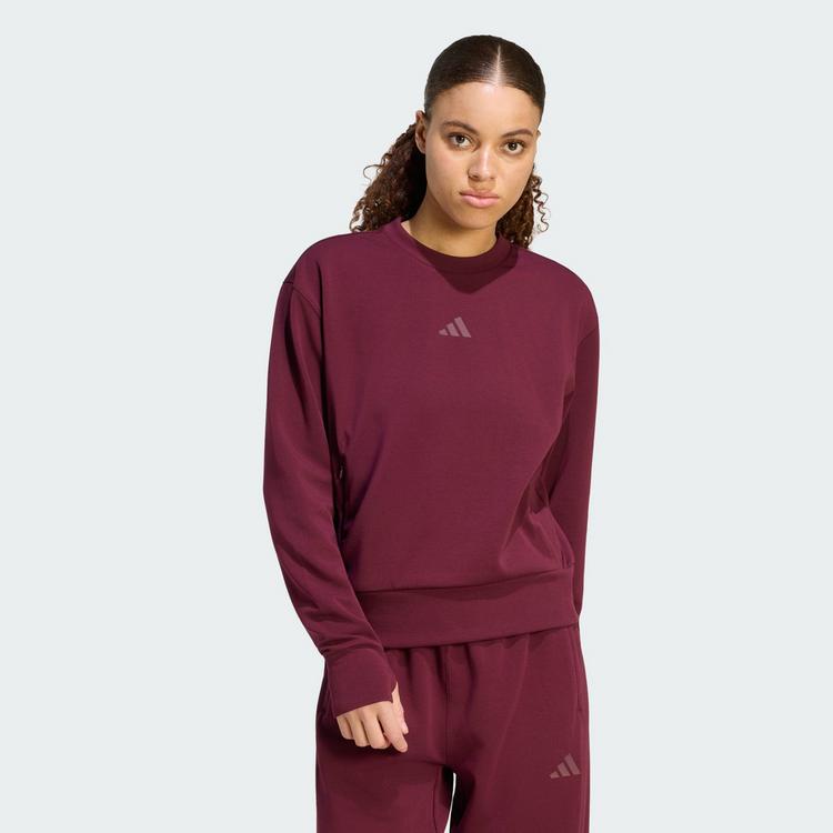 adidas adidas Designed-for-Training entworfenes Sweatshirt Damen - Maroon - 0 | SportScheck