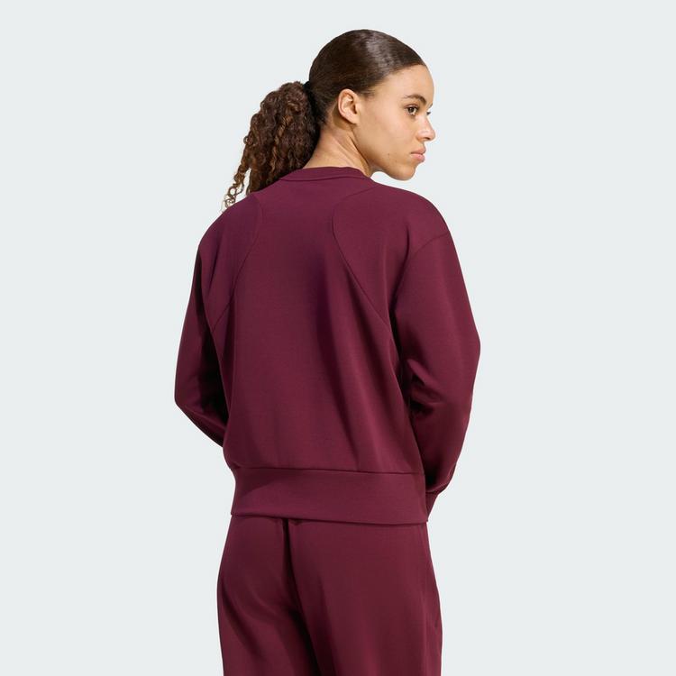 adidas adidas Designed-for-Training entworfenes Sweatshirt Damen - Maroon - 1 | SportScheck