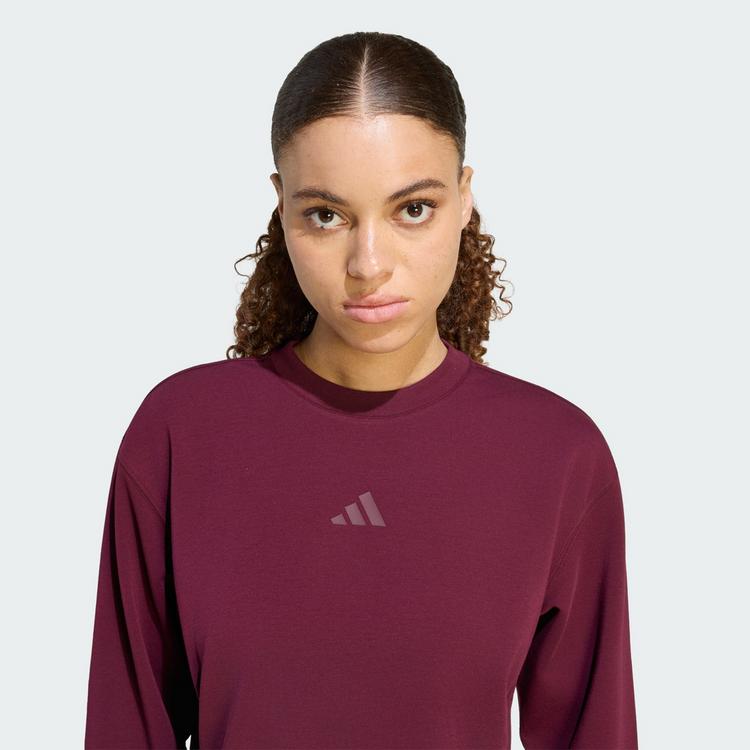 adidas adidas Designed-for-Training entworfenes Sweatshirt Damen - Maroon - 0 | SportScheck