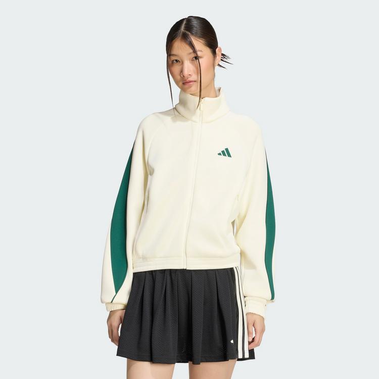 adidas adidas Stadium Trainingsjacke Trainingsanzug Damen - Ivory - 0 | SportScheck